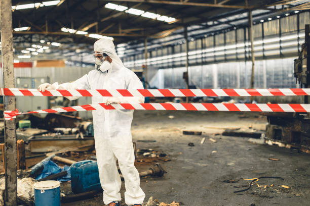 Professional Biohazard technician working in Westhampton, NY